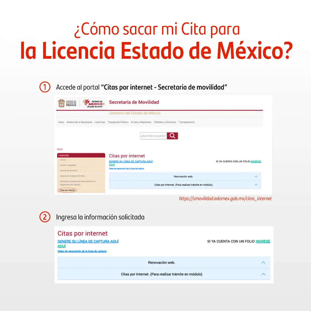 cita licencia Estado de México